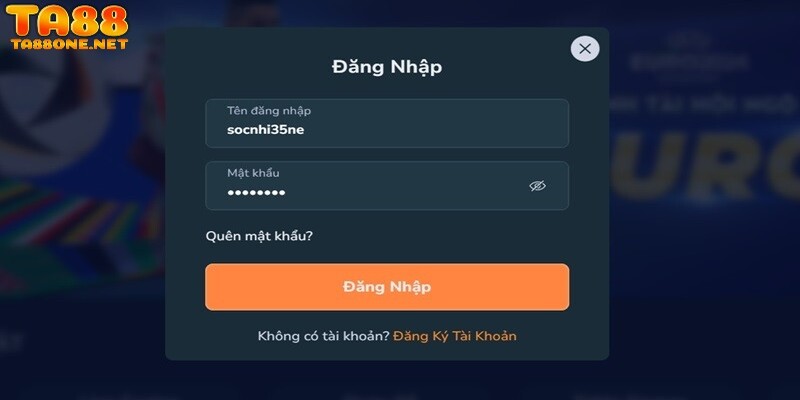 Hướng dẫn cách đăng nhập TA88